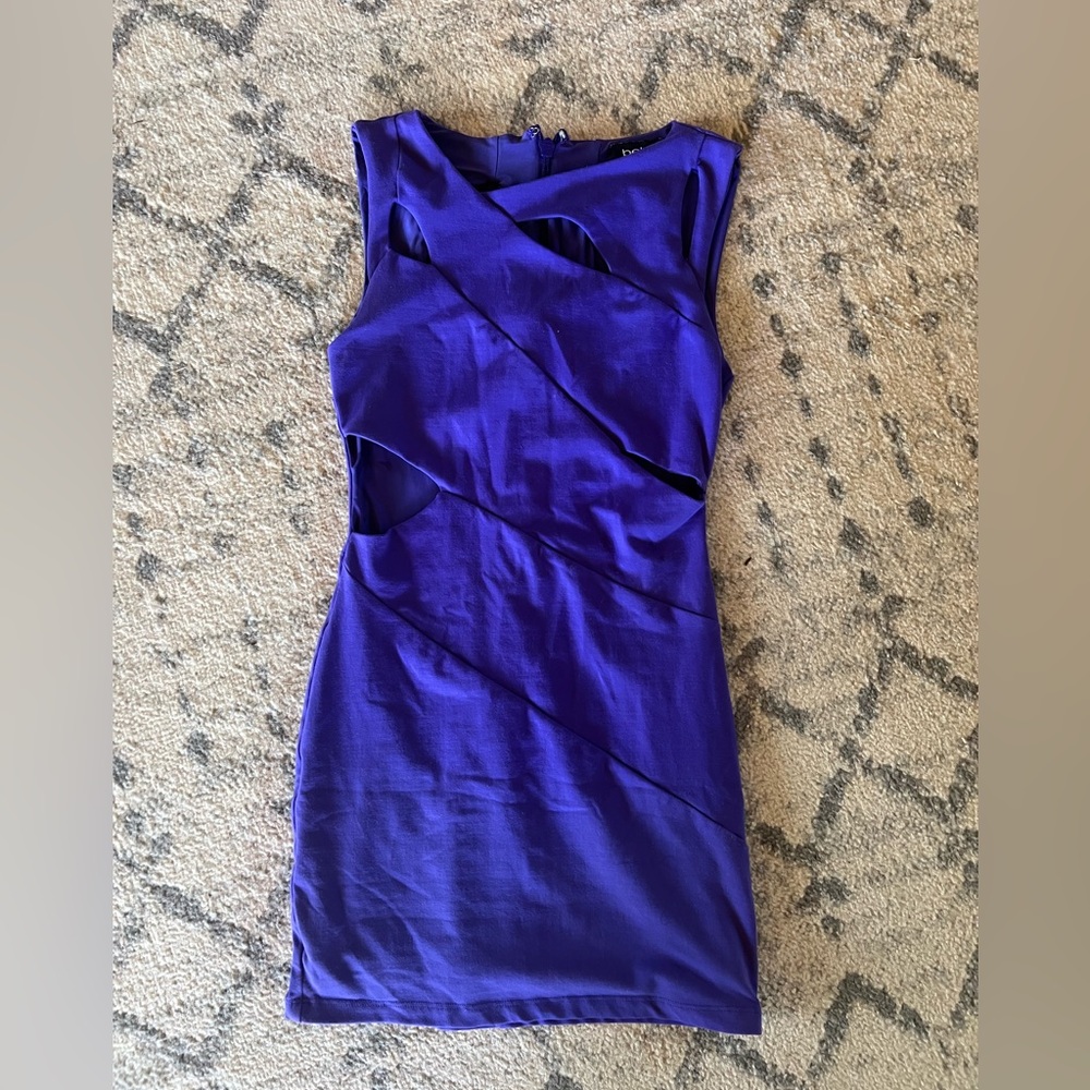 Bebe purple mini dress